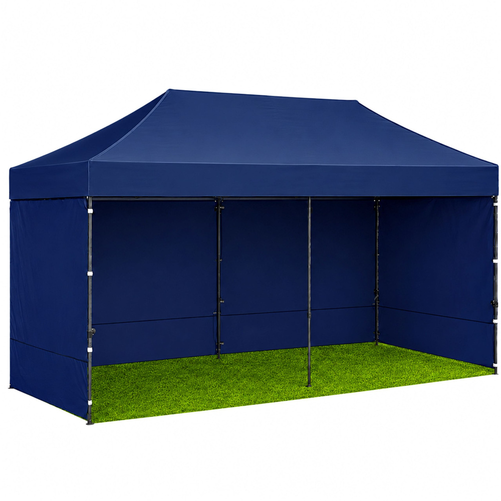 Skládací párty stan 3 × 6 m modrý - Obrázek 2