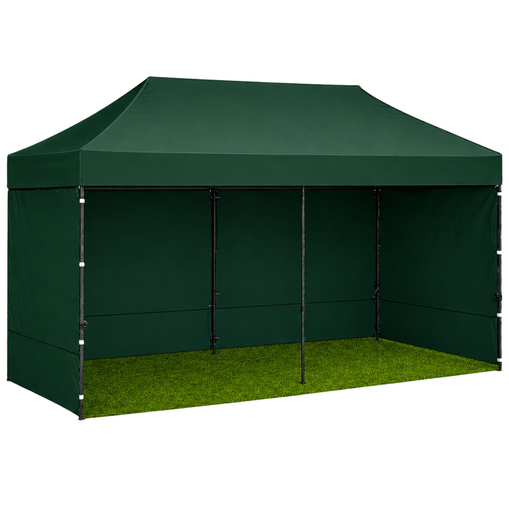 Skládací párty stan 3 × 6 m zelený - Obrázek 2