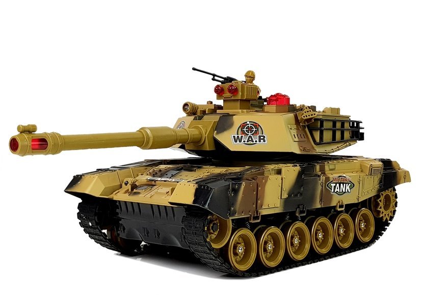 Tank na dálkové ovládání WAR R/C hnědý - Obrázek 2