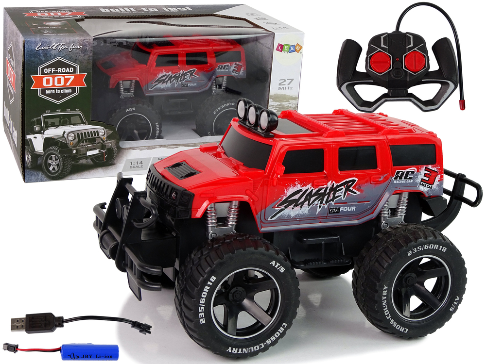 Terénní auto na dálkové ovládání R/C Cross Country červené