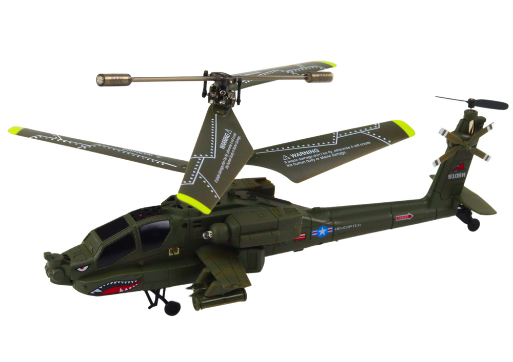 Vojenský vrtulník Apache na dálkové ovládání R/C Syma S109H khaki - Obrázek 2