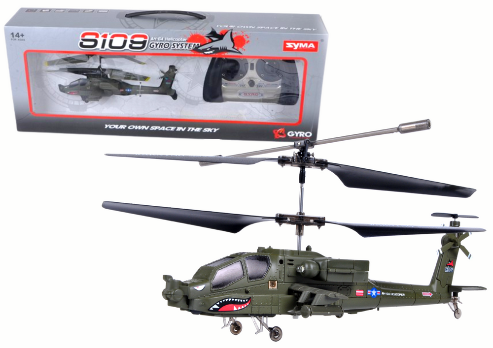 Vrtulník na dálkové ovládání S109G SYMA zelený