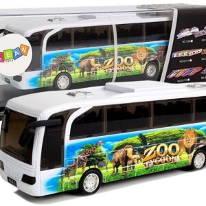 Zájezdový autobus s africkými zvířaty