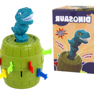 Zručnostní hra vyskakující Dinosaurus v sudu