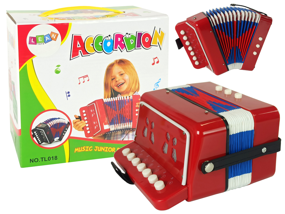 Akordeon pro malého hudebníka červený