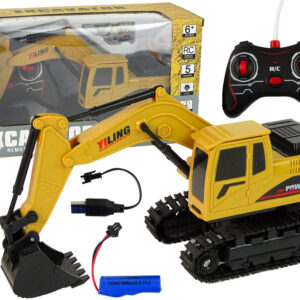 Bagr na dálkové ovládání R/C 1:24 žlutý
