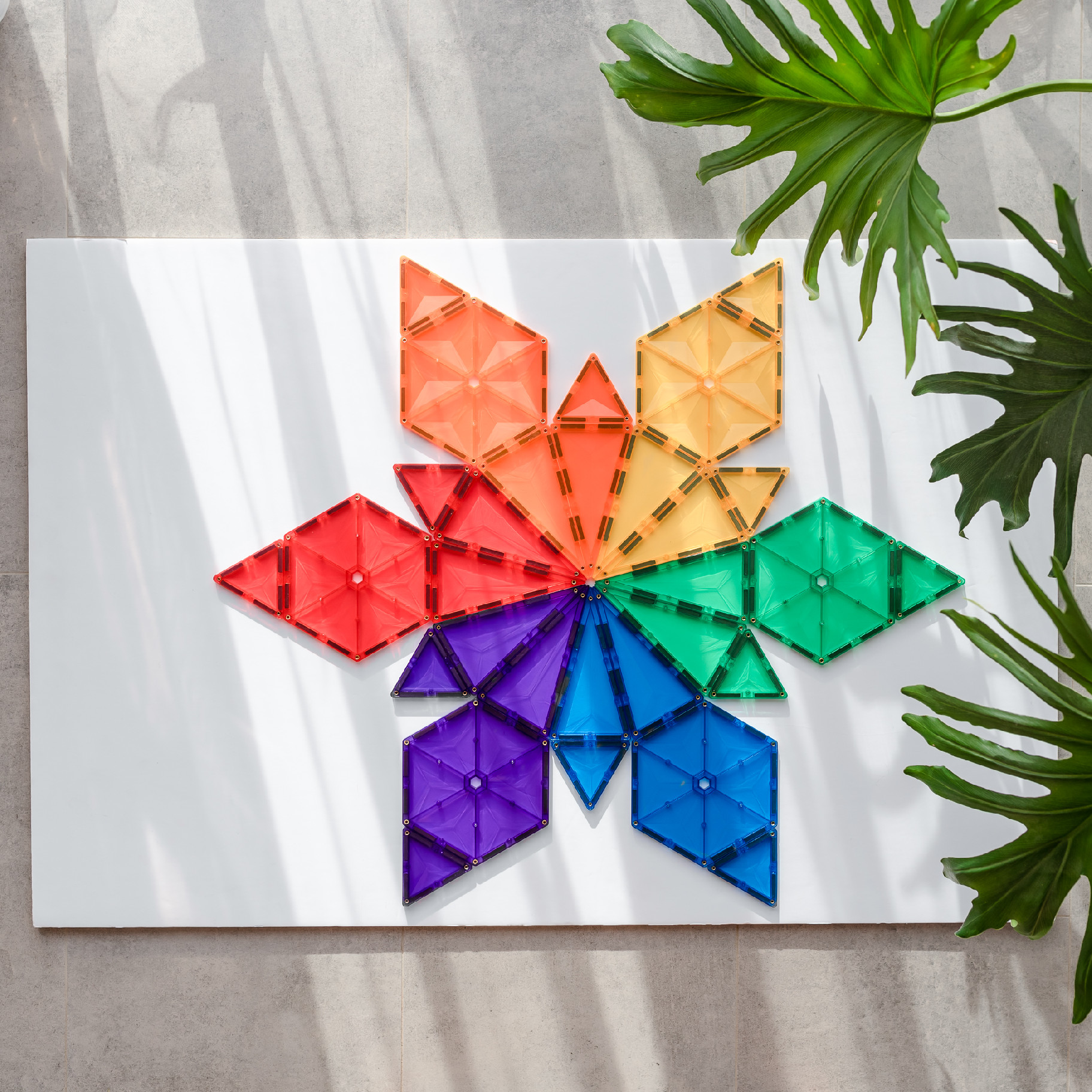 Connetix Connetix Tiles - Magnetická Stavebnice Duhová Geometry 30 ks - Obrázek 2