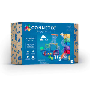 Connetix Connetix Tiles - Magnetická Stavebnice Duhová Kuličková Dráha 66 ks
