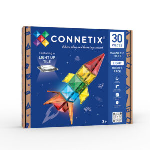 Connetix Connetix Tiles - Magnetická Stavebnice Svítící raketa 30 ks