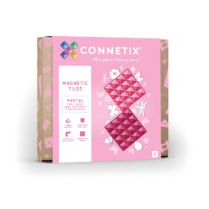 Connetix Connetix Tiles - Magnetické Základny Pastelová Růžová & Berry 2 ks