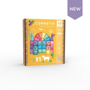 Connetix Tiles - Magnetická stavebnice třpytivý zámek