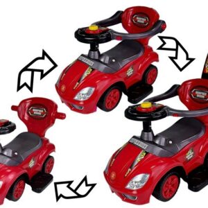 Dětské odrážedlo 3v1 Mega Car červené