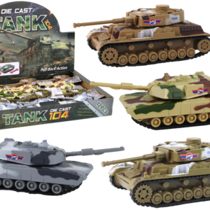 Hliníkový tank s frikčním pohonem různé barvy