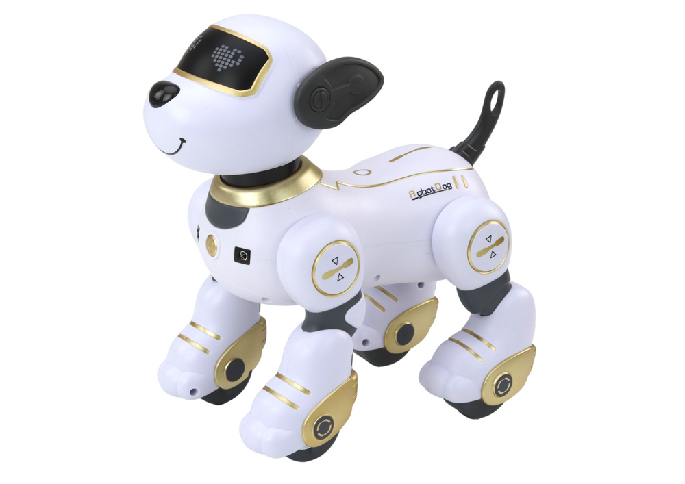 Interaktivní robotický pejsek na dálkové ovládání tančí a plní příkazy zlatý - Obrázek 2