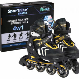 Kolečkové brusle SportTrike 4v1 žluté 34-38