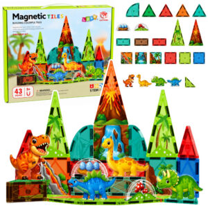 Magnetická stavebnice Dinosauři 43 dílků