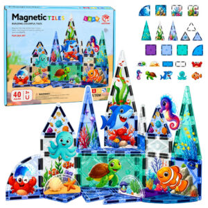 Magnetická stavebnice mořská zvířata 40 dílků