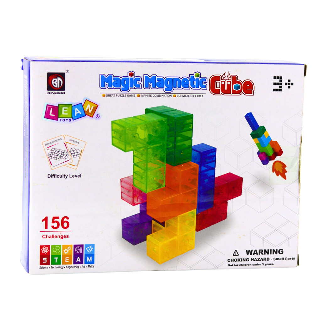 Magnetické kostky Magic Cube s úkoly 9 dílků - Obrázek 2