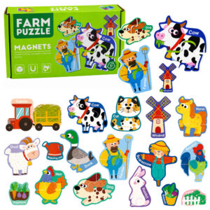 Magnetické puzzle farma 30 dílků