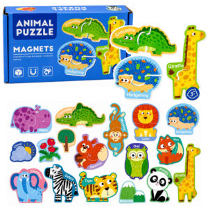 Magnetické puzzle zvířata 30 dílků
