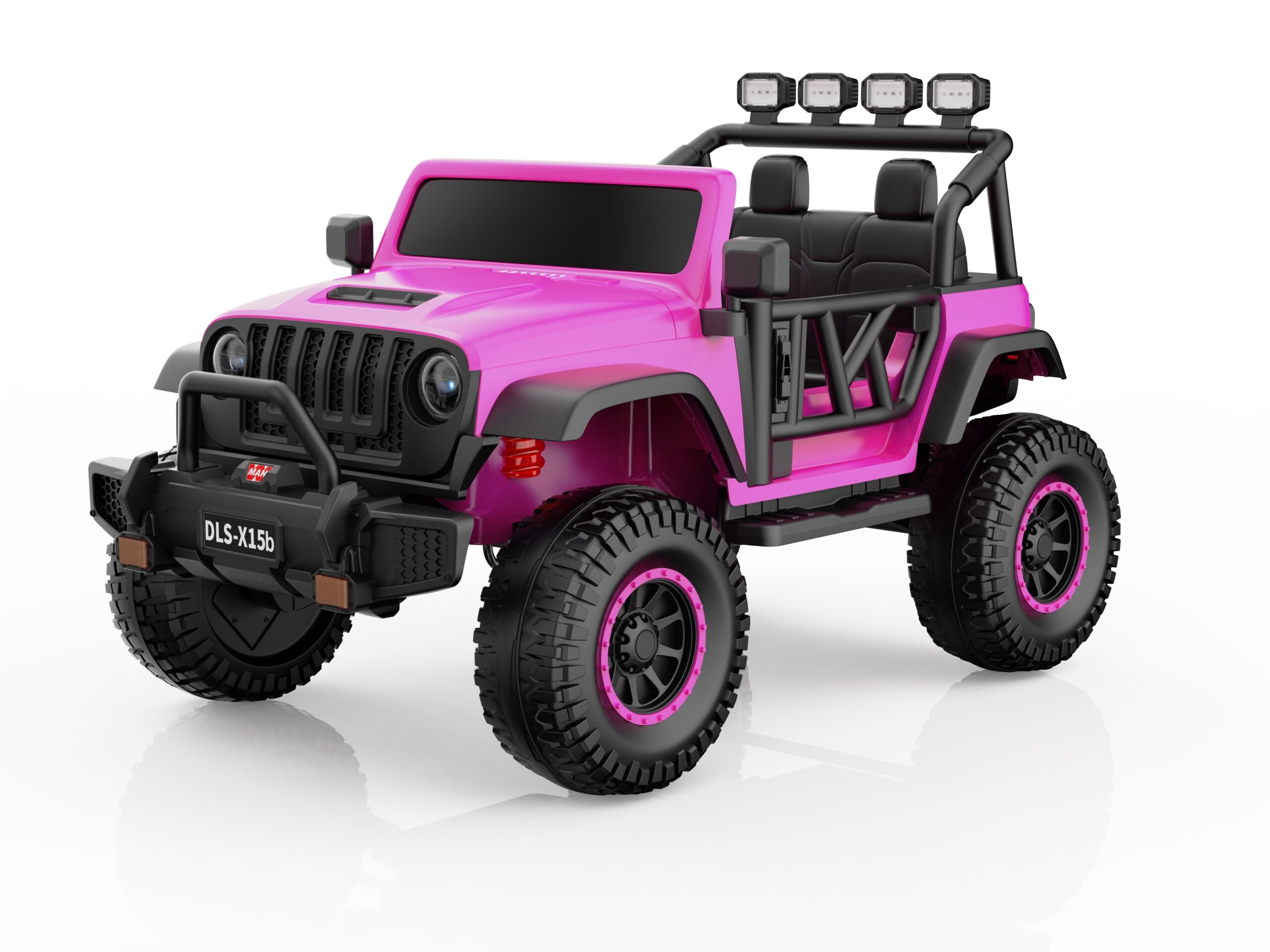Mamido Elektrické autíčko Buggy BIG FOOT 4x4 rúžové 24V | 800W | 60 kg | EVA | LED | 2