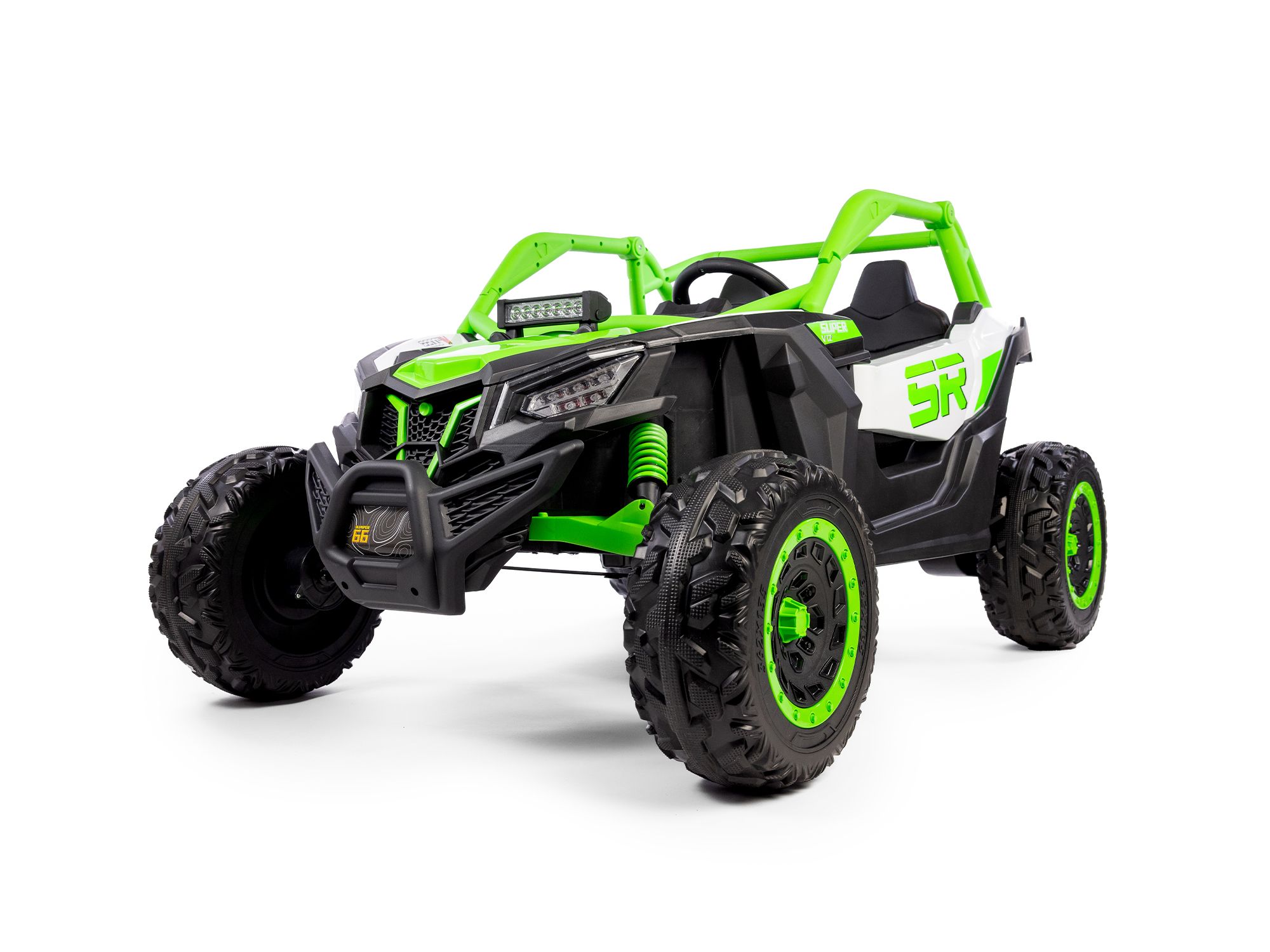 Mamido Elektrické autíčko Buggy Bumper 66 zelené | 24V | 4x200W | EVA | LED | 2