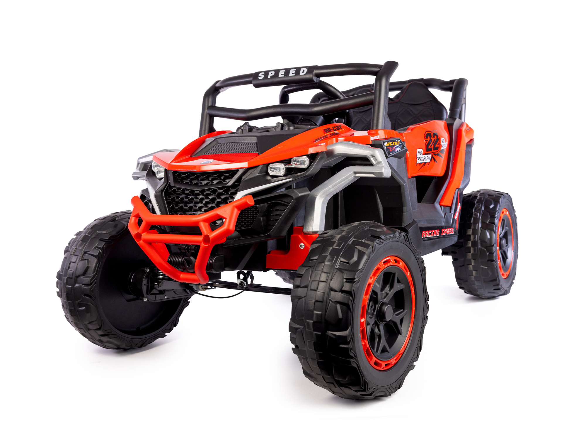 Mamido Elektrické autíčko Buggy Racing Speed 22 červené | 4x4 | 12V10Ah | 180W | EVA | LED | 2