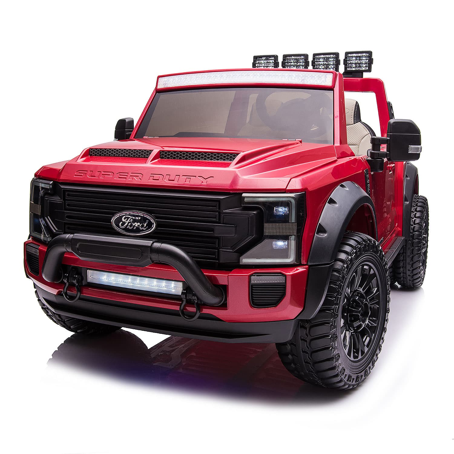 Mamido Elektrické autíčko Ford Super Duty 4x4 24V 14Ah červené - Obrázek 2