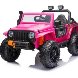 Mamido Elektrické autíčko Jeep 4Speed 24V | 4x200W růžové