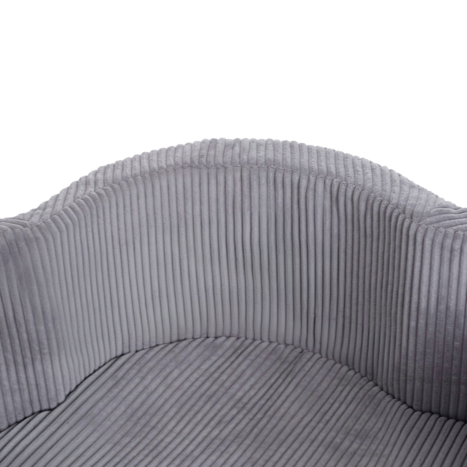 PLUSH NEST PLUSH NEST Suchý bazén Květinová zóna Prémiový manšestr šedý 95 × 30 cm s podložkou a 200 míčky - Obrázek 2