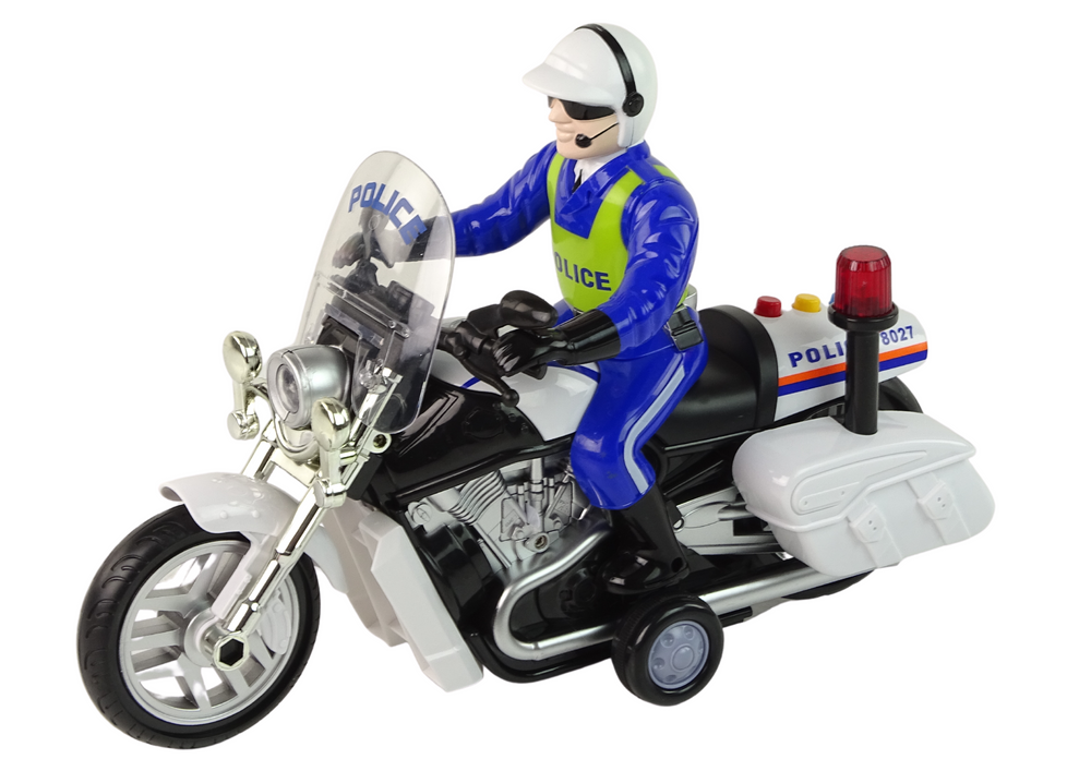 Policejní motorka s policistou a efekty - Obrázek 2