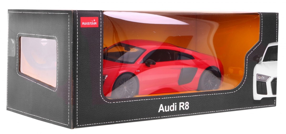 RASTAR Auto na dálkové ovládání R/C Audi R8 Rastar 1:24 červené - Obrázek 2