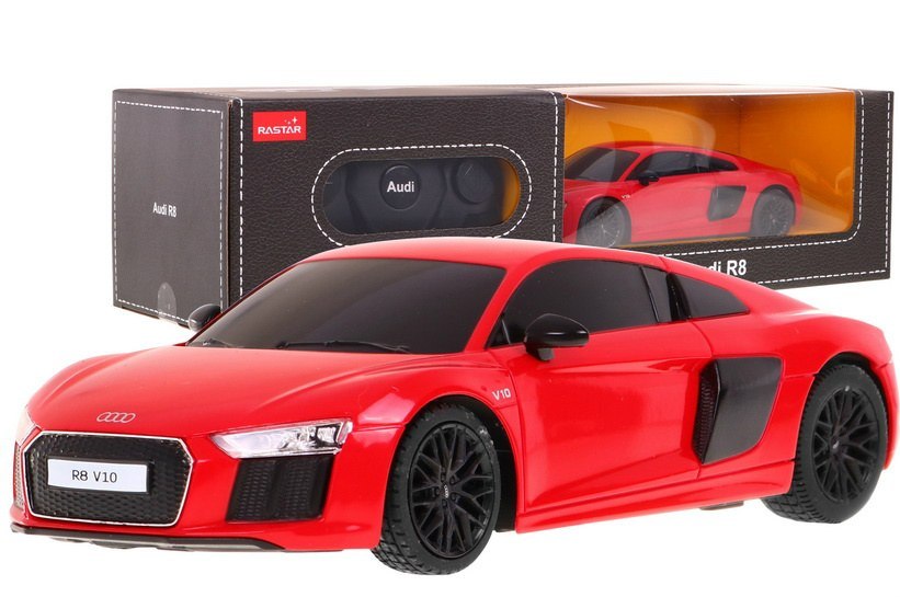 RASTAR Auto na dálkové ovládání R/C Audi R8 Rastar 1:24 červené