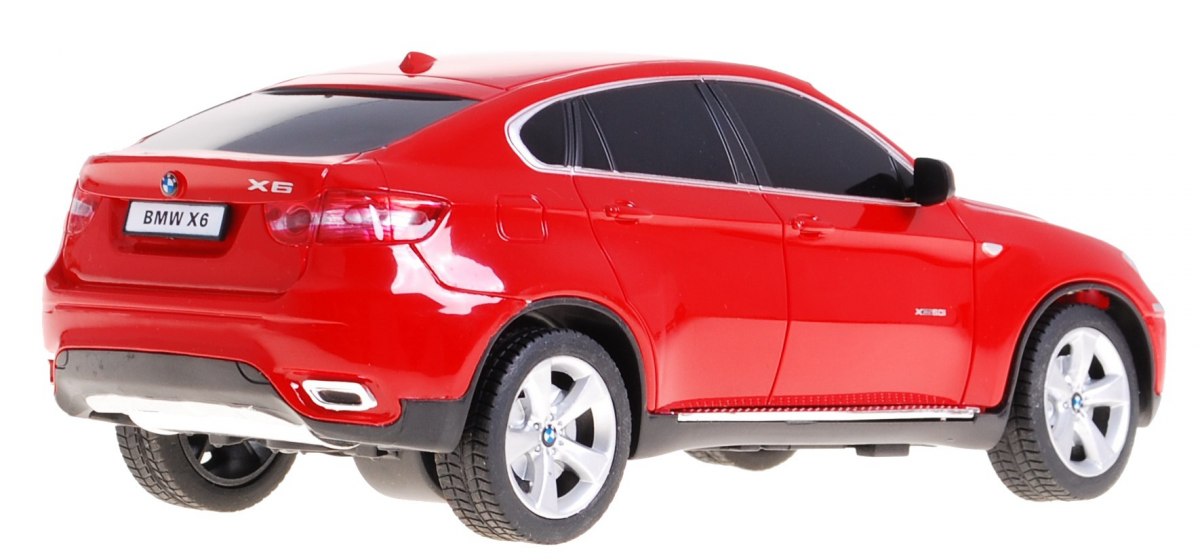 RASTAR Auto na dálkové ovládání R/C BMW X6 Rastar 1:24 červené - Obrázek 2