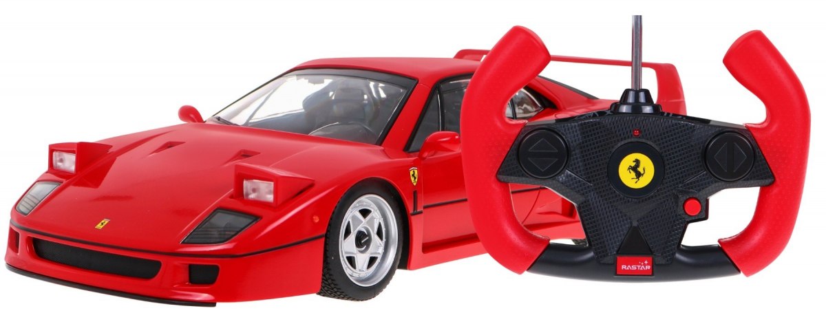 RASTAR Auto na dálkové ovládání R/C Ferrari F40 Rastar 1:14 červené - Obrázek 2
