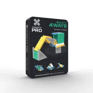 Connetix Connetix PRO Build It 4 Ways - Magnetická Stavebnice vozidla 30 ks