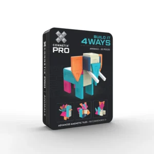 Connetix Connetix PRO Build It 4 Ways - Magnetická Stavebnice zvířata 30 ks