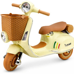 Dětský elektrický skútr Vespa 2x35W béžový