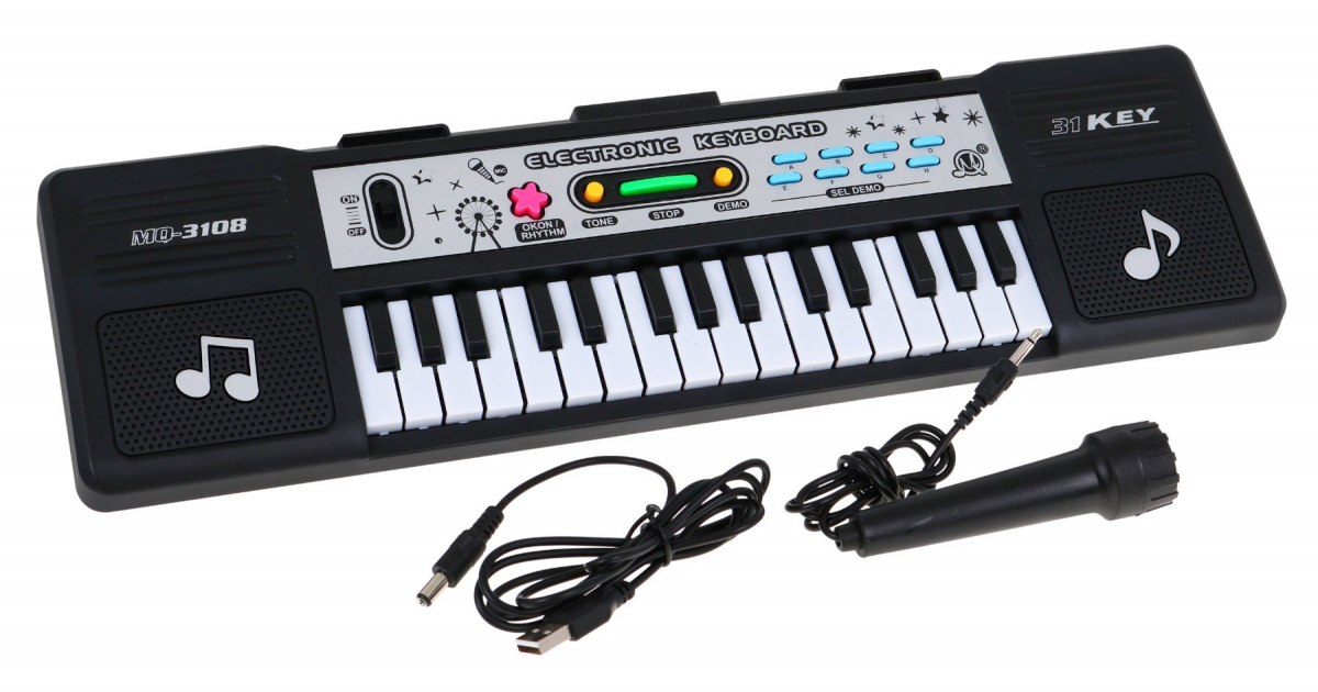 Dětský keyboard černý - Obrázek 2
