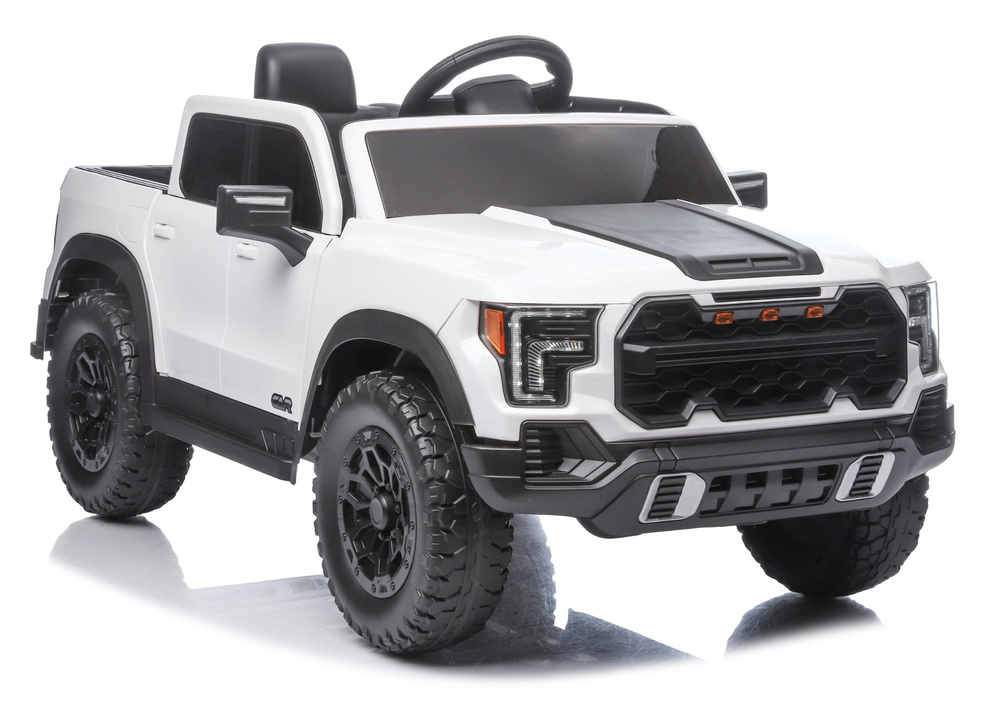 Elektrické autíčko Pickup P4 12V 4x4 bílé - Obrázek 2