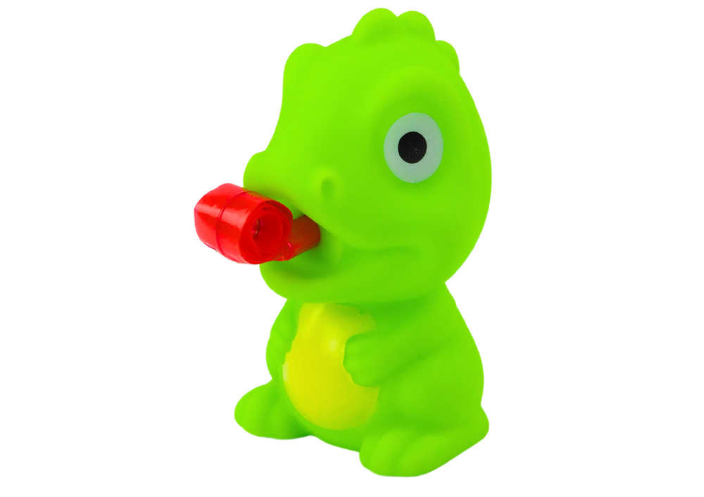 Gumový dinosaurus se zatahovacím jazykem zelený 8 cm - Obrázek 2