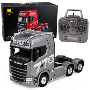 Kamion na dálkové ovládání R/C Scania Huina 1501 1:8 stříbrný