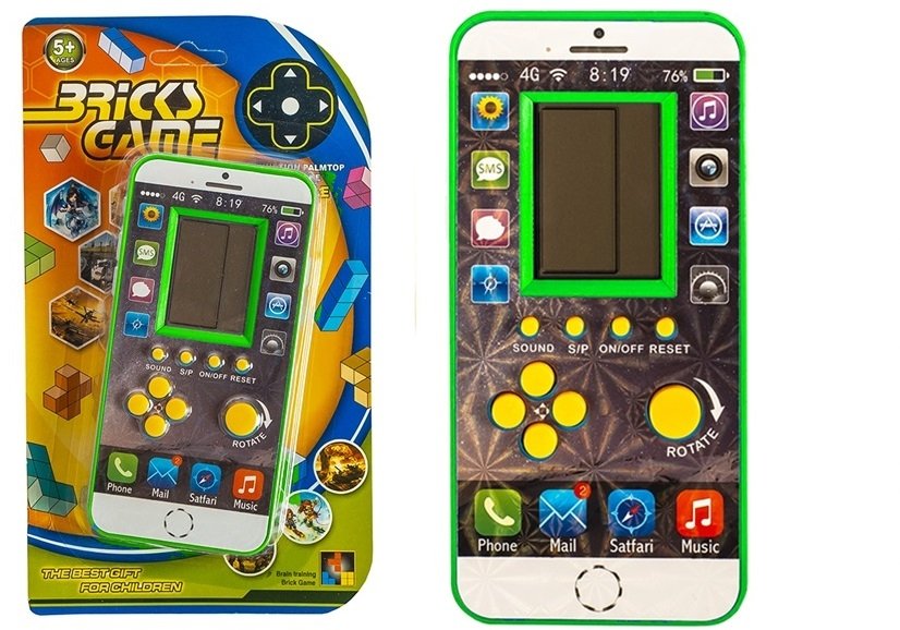 Kapesní elektronická hra Tetris zelená