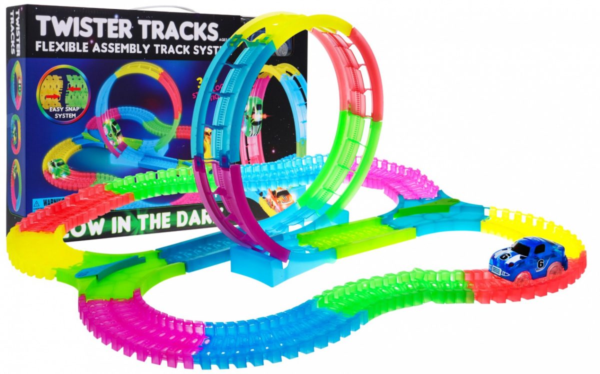 Magic Tracks svítící autodráha 132 dílů
