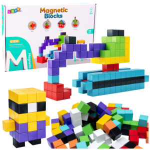 Magnetická stavebnice pro 2D a 3D konstrukce 96 dílků