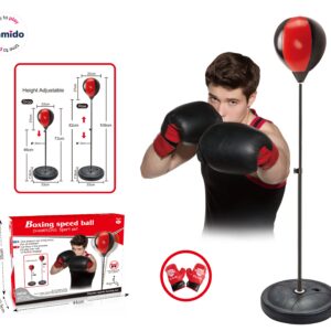 Mamido Dětský boxovací set - boxovací hruška a rukavice 73 - 109 cm MT1108