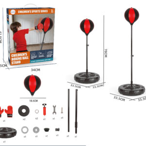 Mamido Dětský boxovací set - rukavice a boxovací hruška 78 - 105 cm MT1168