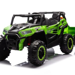 Mamido Elektrické autíčko Buggy UTV 4x4 s vlečkou 24V | 4x200W zelené