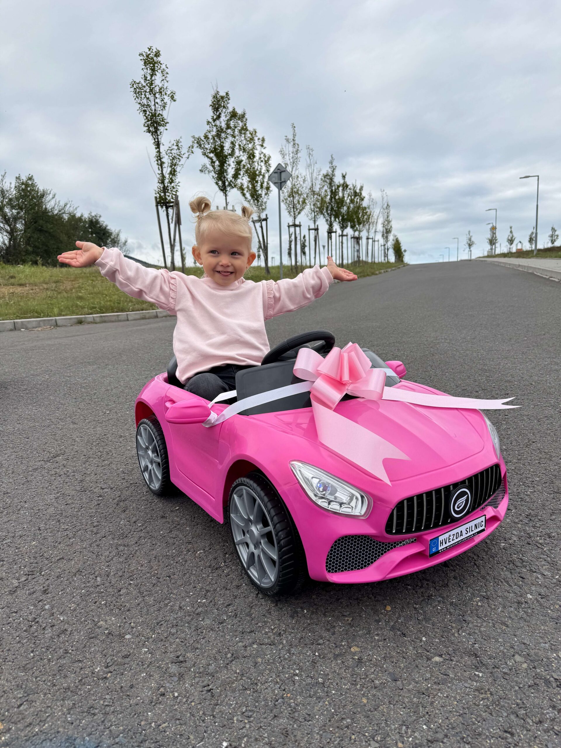 Mamido Elektrické autíčko Cabrio Fast Wing růžové - Obrázek 2