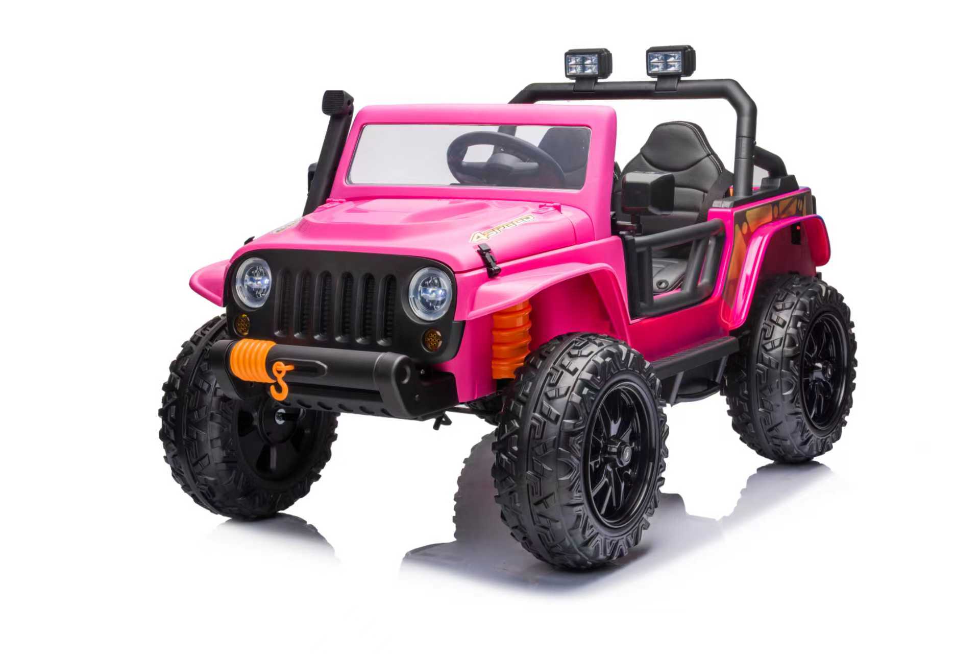 Mamido Elektrické autíčko Jeep 4Speed 24V | 4x200W růžové